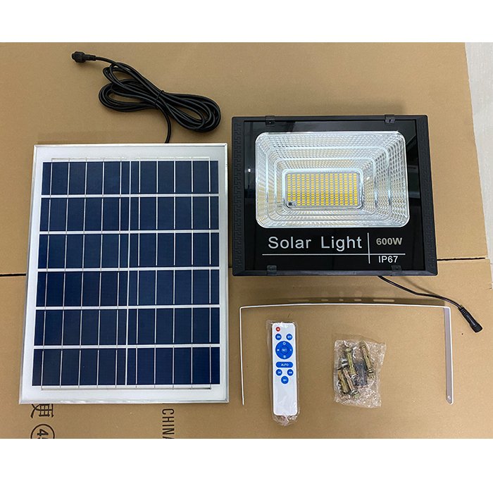 Omsen Home Led Street Garden Solar Flood Light 1000W Lights Outdoor Solar Power Lamp Floodlight 2500 Lumens Lighting Waterproof
