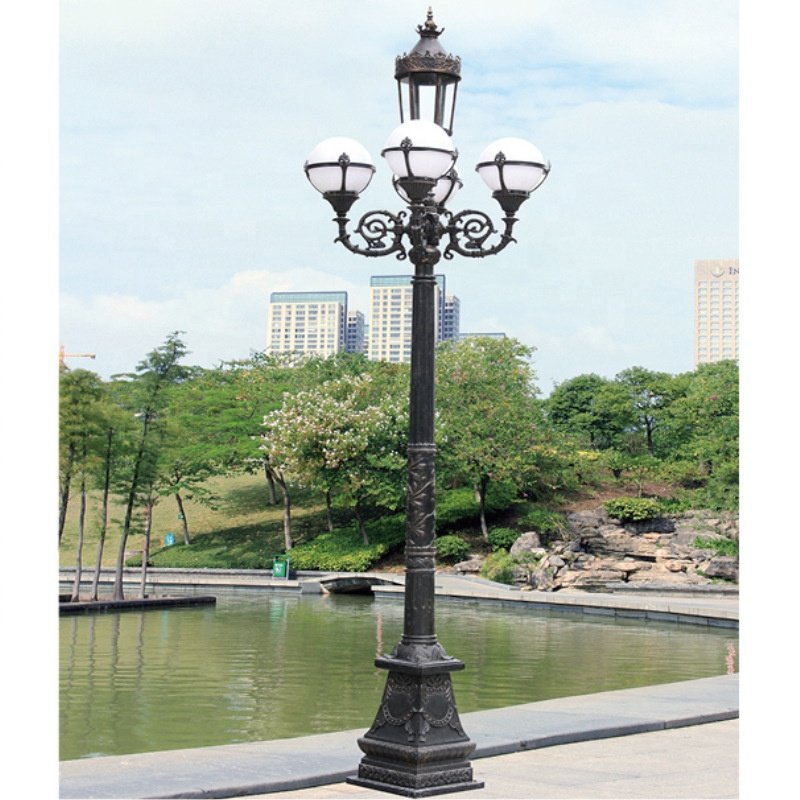 European Style Outdoor Classic European Classic Aluminum Housing Led Garden Path Light Outdoor Waterproof Antique Garden Light