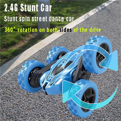 AiJH Remote Control Toys 360 Degrees RC Cars With Wheel Light Fast and Flips 4WD Rc Auto Double-Sided RC Stunt Cars
