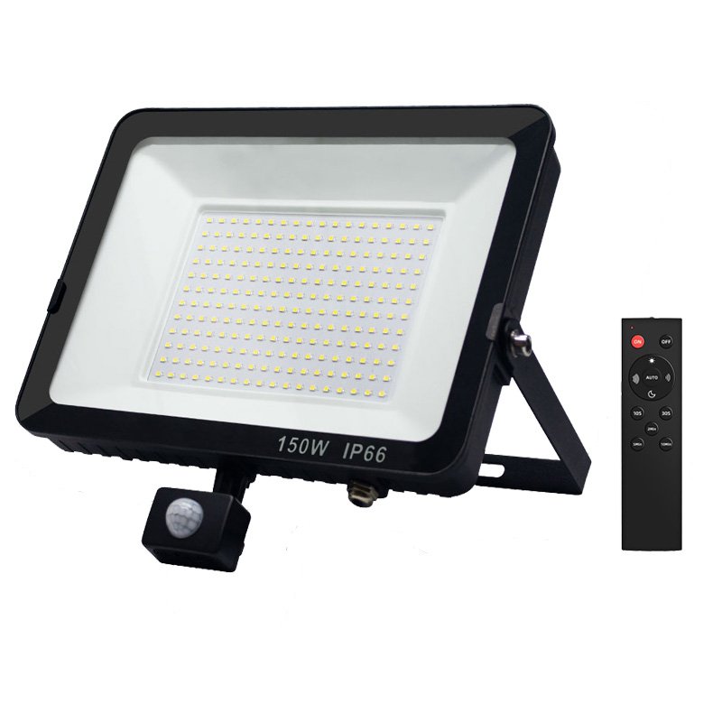 PIR Floodlight 20w 30w 50w 100w 150w Outdoor Lamp Led Security Flood Light Motion Sensor for Home Path Garden Door Garage Lights