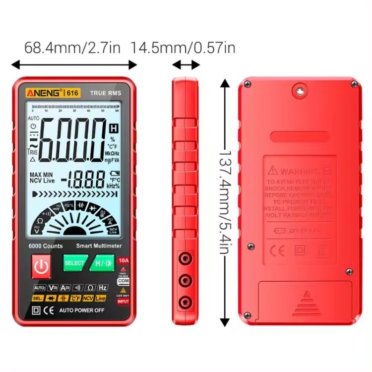 The Best-selling High Precision ANENG 616 Automatic High Precision Digital Display Capacitor Multimeter