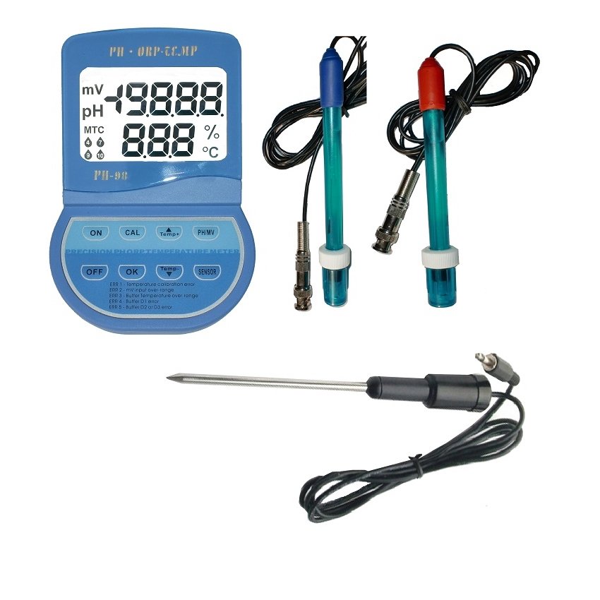 CHINCAN PH-98 PH-98B High Precision Lab Digital Portable pH / ORP / Temperature Meter Multifunctional Water Quality Meter