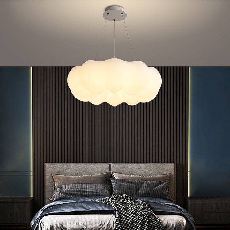 30cm 45cm Cloud LED Ceiling Light Living Room Bedroom Eye protection Pumpkin Pendant Light 3CCT Remote Control Ceiling Lights