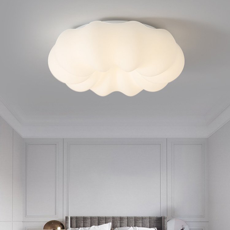 30cm 45cm Cloud LED Ceiling Light Living Room Bedroom Eye protection Pumpkin Pendant Light 3CCT Remote Control Ceiling Lights