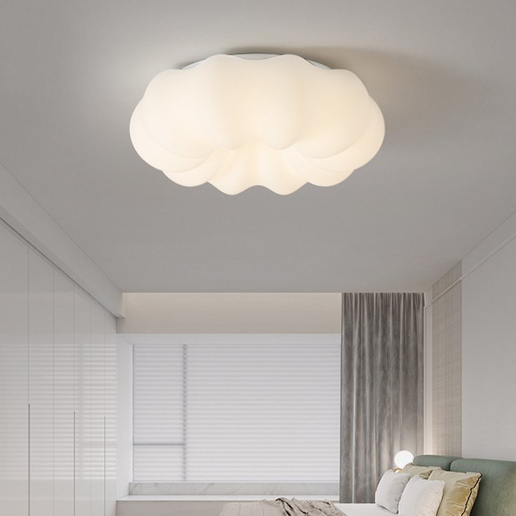 30cm 45cm Cloud LED Ceiling Light Living Room Bedroom Eye protection Pumpkin Pendant Light 3CCT Remote Control Ceiling Lights