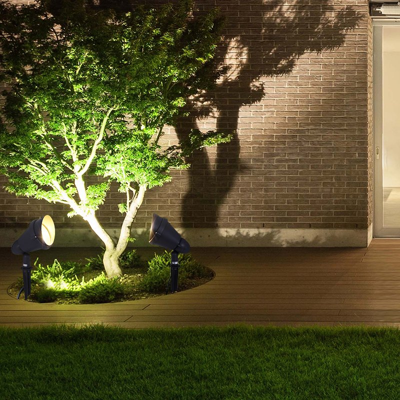 220V 110V LED Lawn Lamp Light Waterproof 9W Outdoor Garden Lighting Green Yellow Red Blue White 6W 9W LED Spike Light for Garden