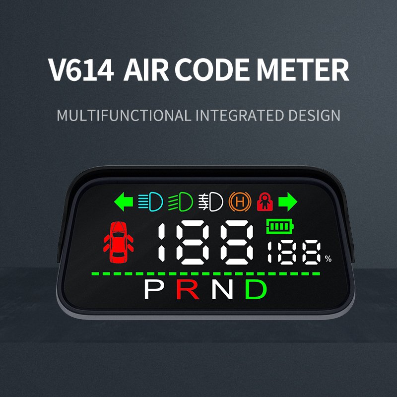 V614 Newest Hot Head up Display Auto Hud Display HUD Speed Meter Auto Obd2 HUD for Model Y and Model X