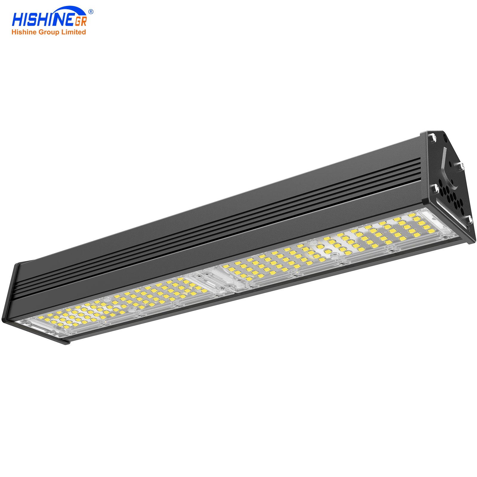 Hishine K11 LED Linear High Bay Light Smart Sensor Industrial Warehouse Lighting Wide Beam Angle Dimmable Workshop Supermarket