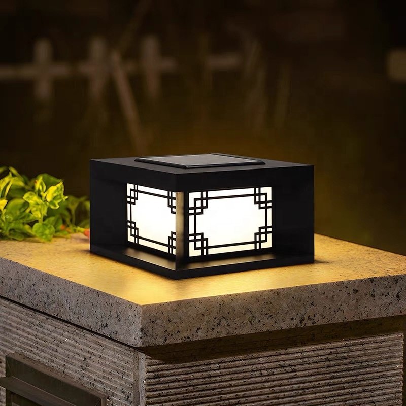 High Quality Customized Production of Garden Lights, Solar+power LED Outdoor Solar Column Lights