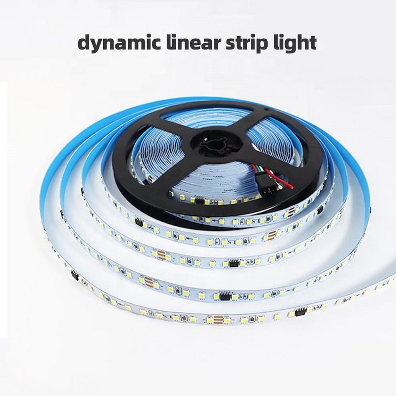 24V Smart Interior Decoration Light Running Water 2835 Flexible Indoor Outdoor Waterproof Chasing LED Strip Light for Home Decor