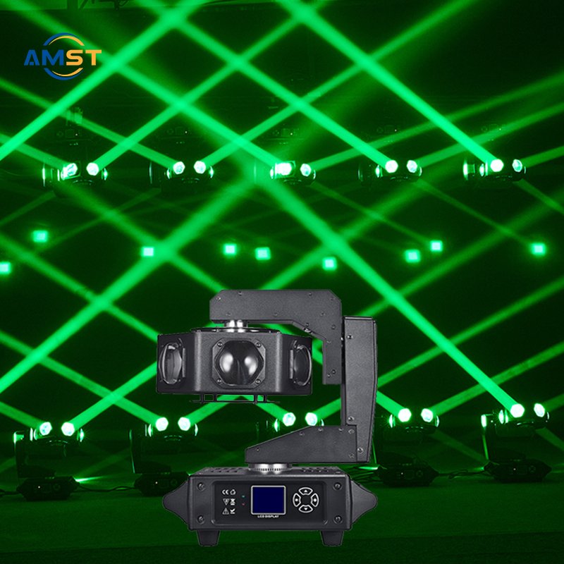 UFO Rotate Led Moving Head 6pcs 40W Scan Beam Lights Sharking DJ Led Light RGBW 4 in 1 DMX 512 Fixture for Wedding Disco Party