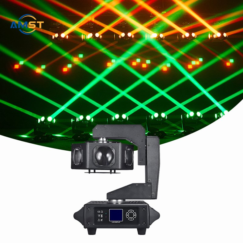 UFO Rotate Led Moving Head 6pcs 40W Scan Beam Lights Sharking DJ Led Light RGBW 4 in 1 DMX 512 Fixture for Wedding Disco Party