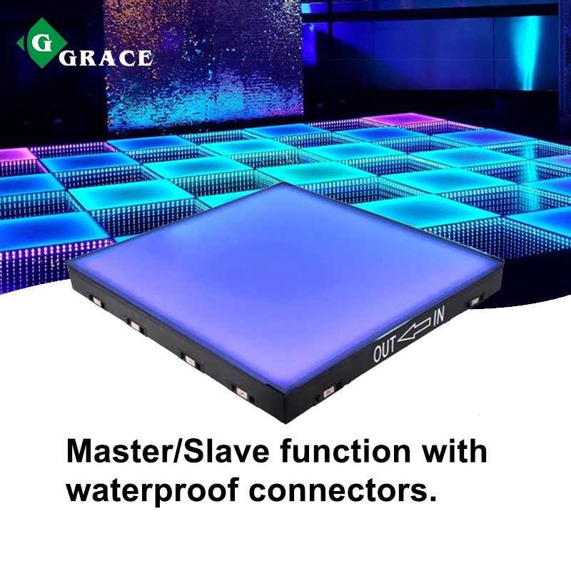 Igracelite Rainbow Frosted Magnetic Outdoor Interactive LED Dance Floor Effect for Christmas Wedding Party Dance Disco Bar