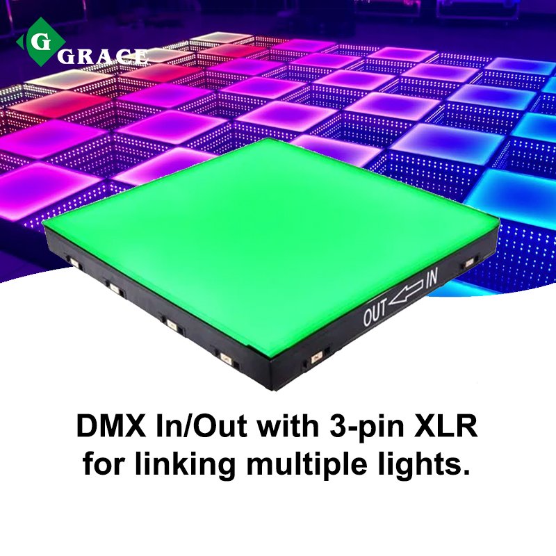 Igracelite Rainbow Frosted Magnetic Outdoor Interactive LED Dance Floor Effect for Christmas Wedding Party Dance Disco Bar
