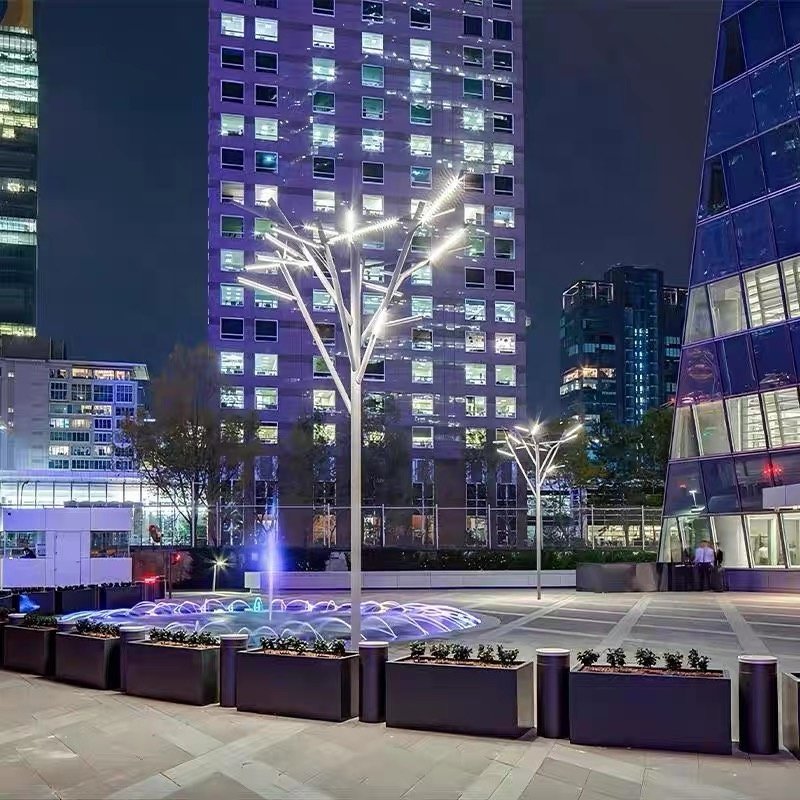Factory customized landscape park shopping center decorative lights 2M3M4M5M6M garden lamp post lights