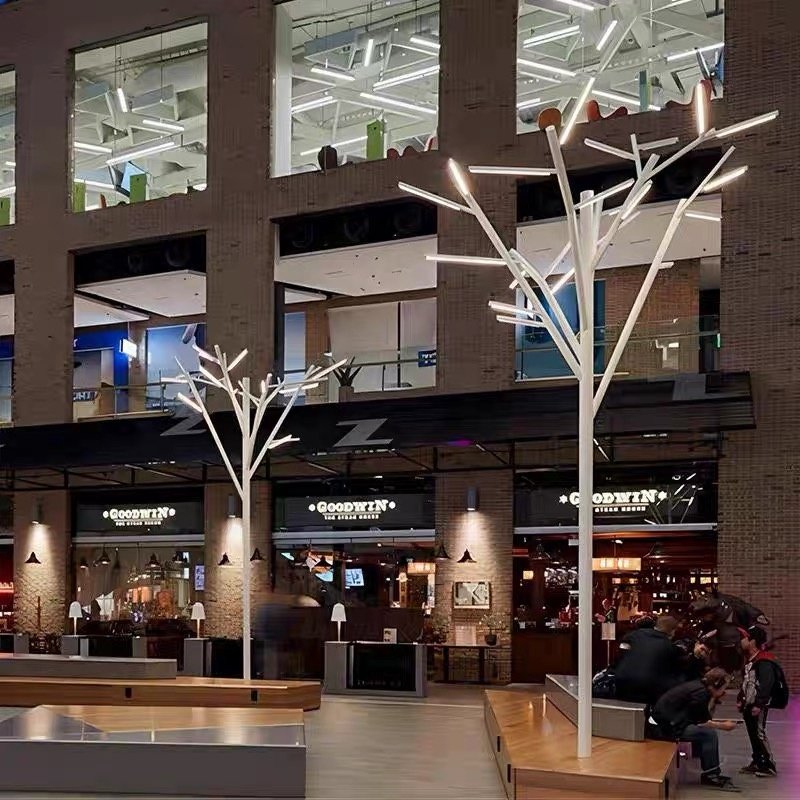 Factory customized landscape park shopping center decorative lights 2M3M4M5M6M garden lamp post lights