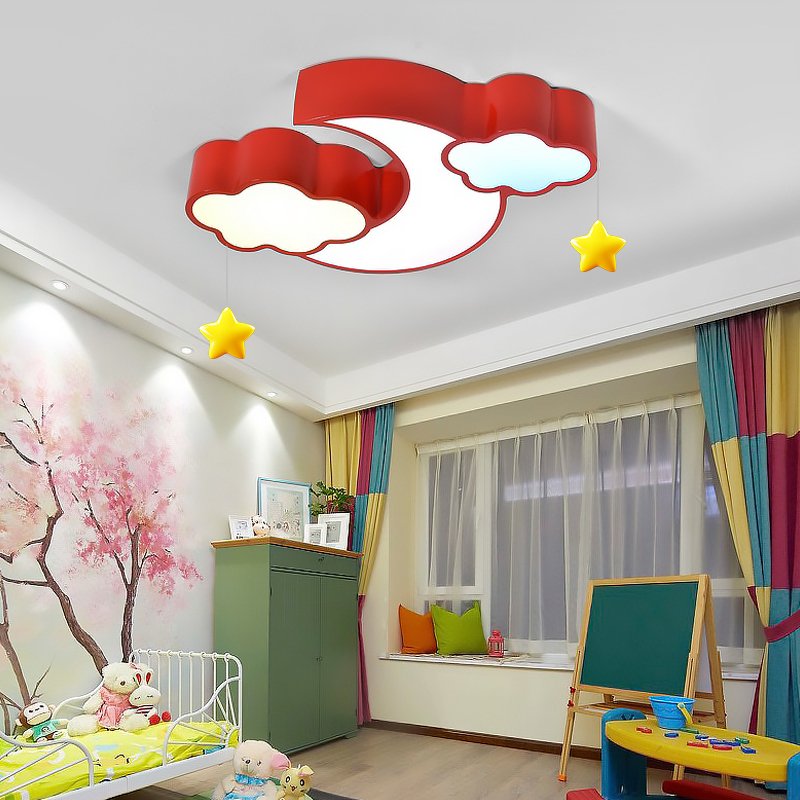 Creative Cloud LED Pendant Light 60cm 80cm 100cm Kindergarten Nursery Day Care Ceiling Lamp 85-265V Bedroom Lighting Lights