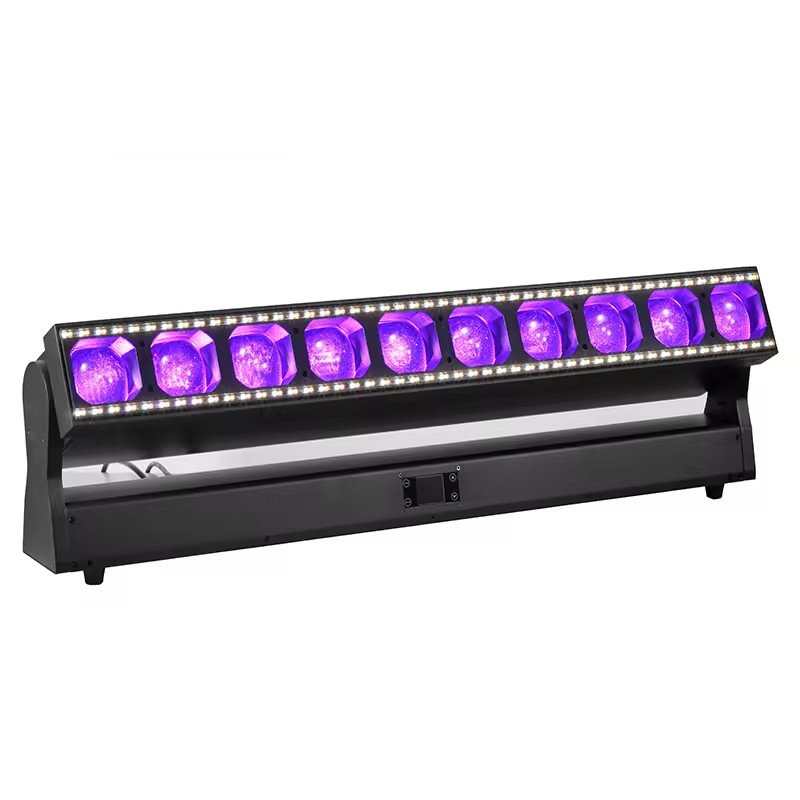 NEW Coming 10X60W Zoom LED Wall Washer bar Moving Head Light RGBW 4in1 Blacklight bar Light Stage Light