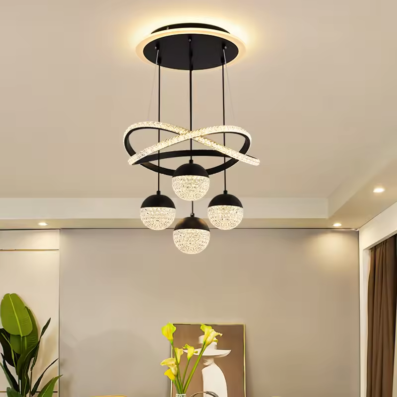 Creative Personality Fashion Light Luxury Modern Bedroom Hotel Chandelier