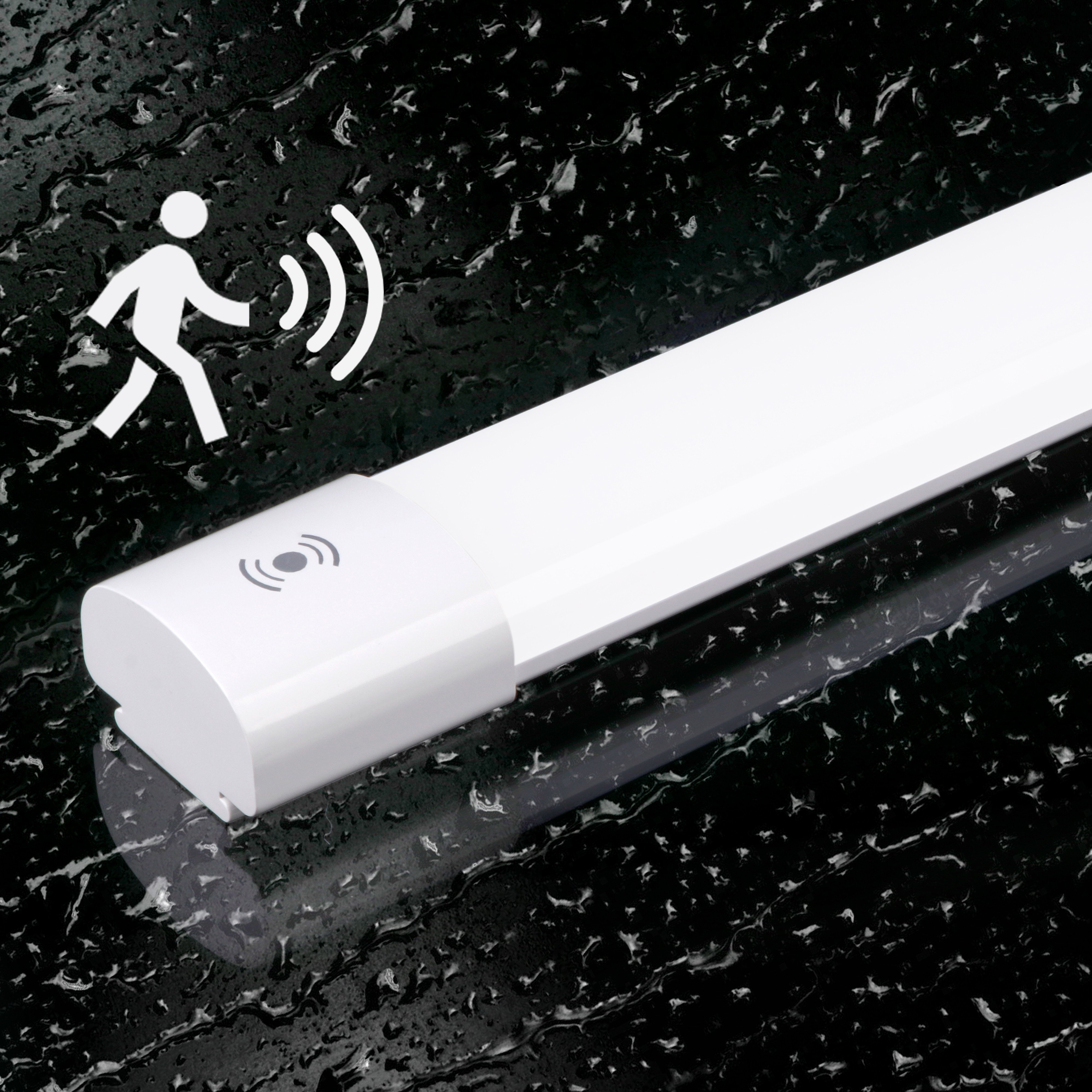 Tri-proof Led Batten Linear Light Wireless Sensor Light Motion Sensor Led Waterproof Garage Parking Workshop Outdoor Light