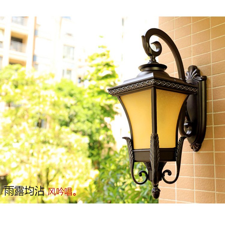 Garden Wall Lamp Decorative European Balcony Nordic Exterior Wall Lights Stadium Gyms Fence Landscape Wall Lamps