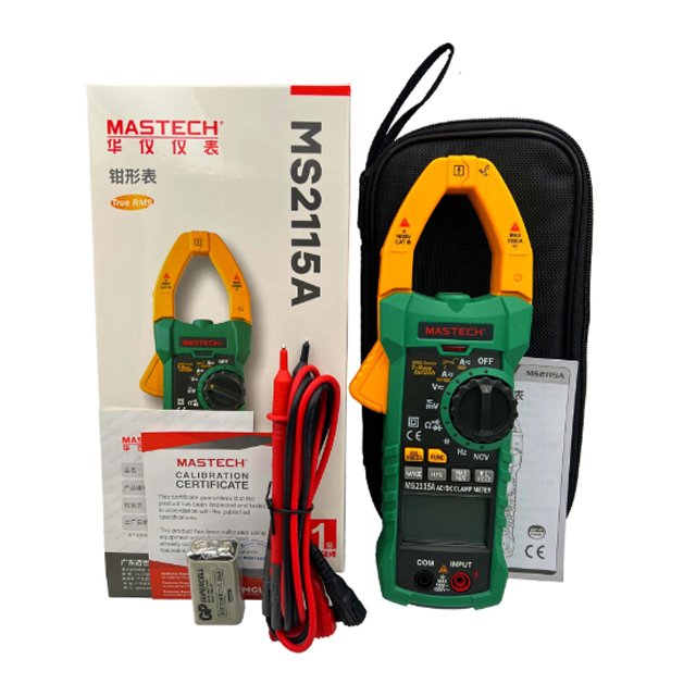 MASTECH MS2015A Auto Range Digital AC 1000A Current Clamp Meter True RMS Multimeter Frequency With Non-contact Voltage Detector