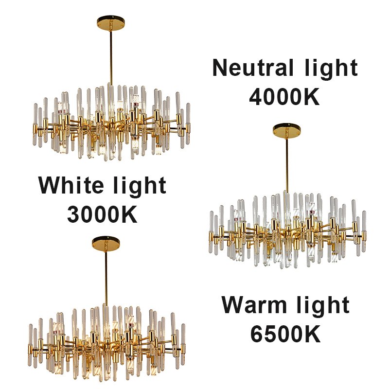 Custom Design Decorative Hanging Gold Ceiling Lights Glass Pendant Lights Modern Luxury Led Chandeliers
