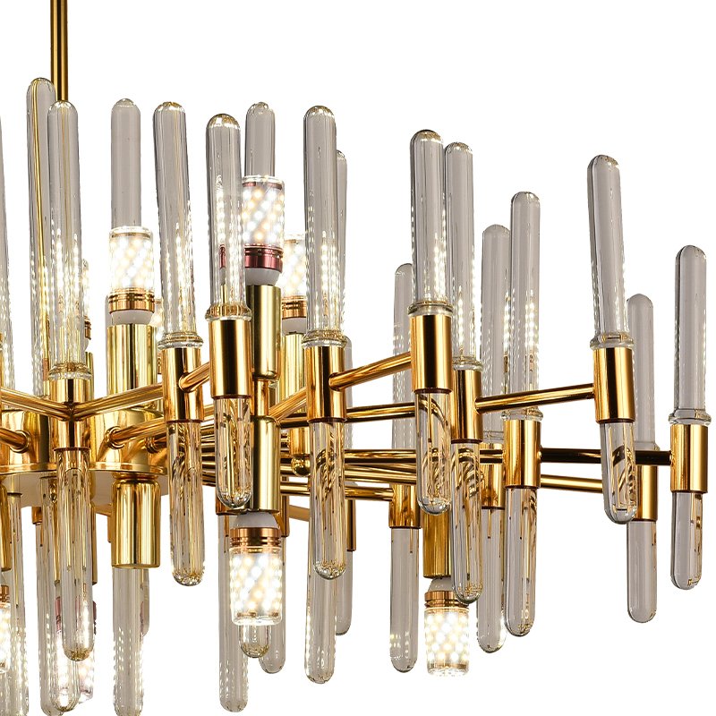 Custom Design Decorative Hanging Gold Ceiling Lights Glass Pendant Lights Modern Luxury Led Chandeliers