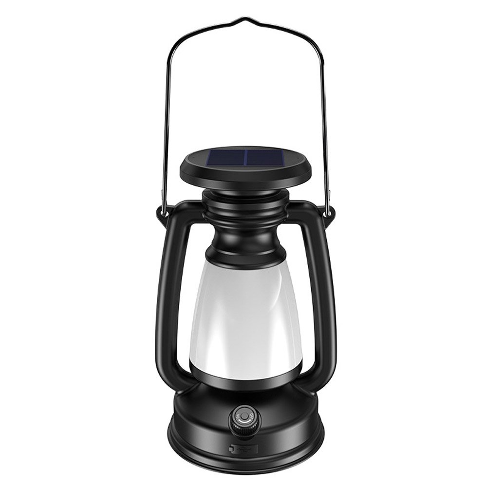 18650battery TYPE-C Charge Retro Solar Hand-held Portable Camping Lights
