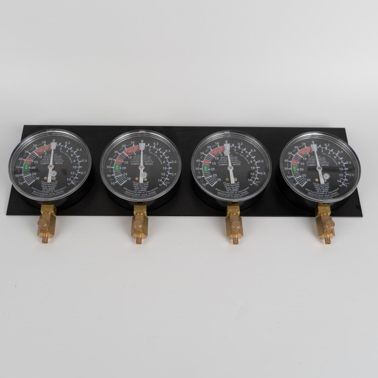 Compression Gauge Tester Automotive Universal 4pcs Motorcycle Fuel Vacuum Carburetor Car Tool