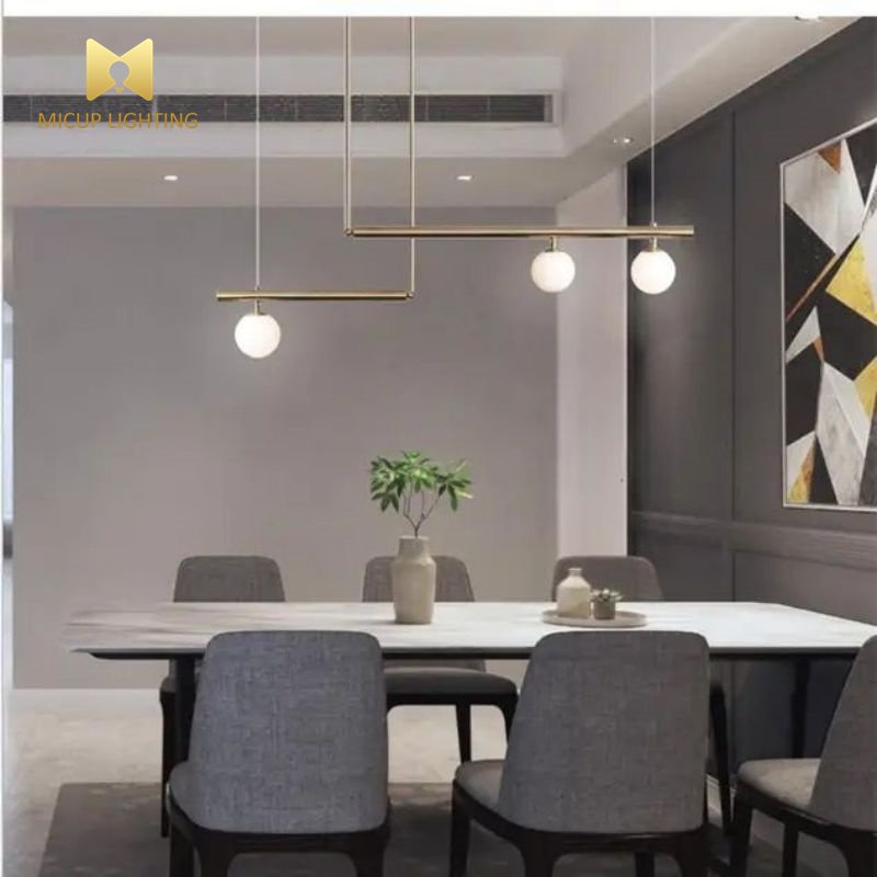 All Iron Dinner Room Pendant Light Three Heads Simple Modern Light Luxury Creative Personalized Nordic Bar Modern Chandelier