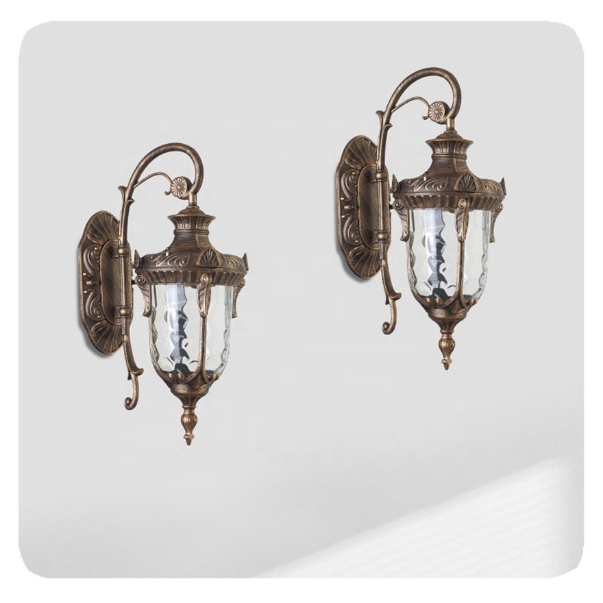 New High Quality Aluminium Classical Modern Indoor Loft Antique Vintage Garden LED Outdoor Wall Light Lighting Lamp