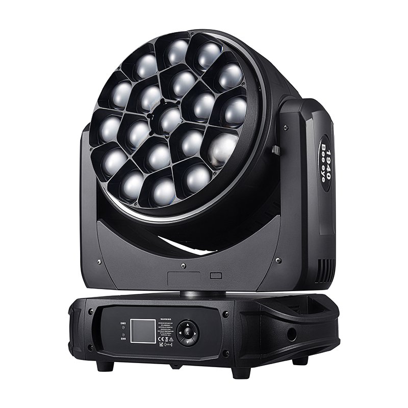 19x40W RGBW LED Beam Zoom Wash Effect Big Bee Eye Aperture Rotate K15 Moving Head Light Dj Disco Concert Bar Night Dance Lamp