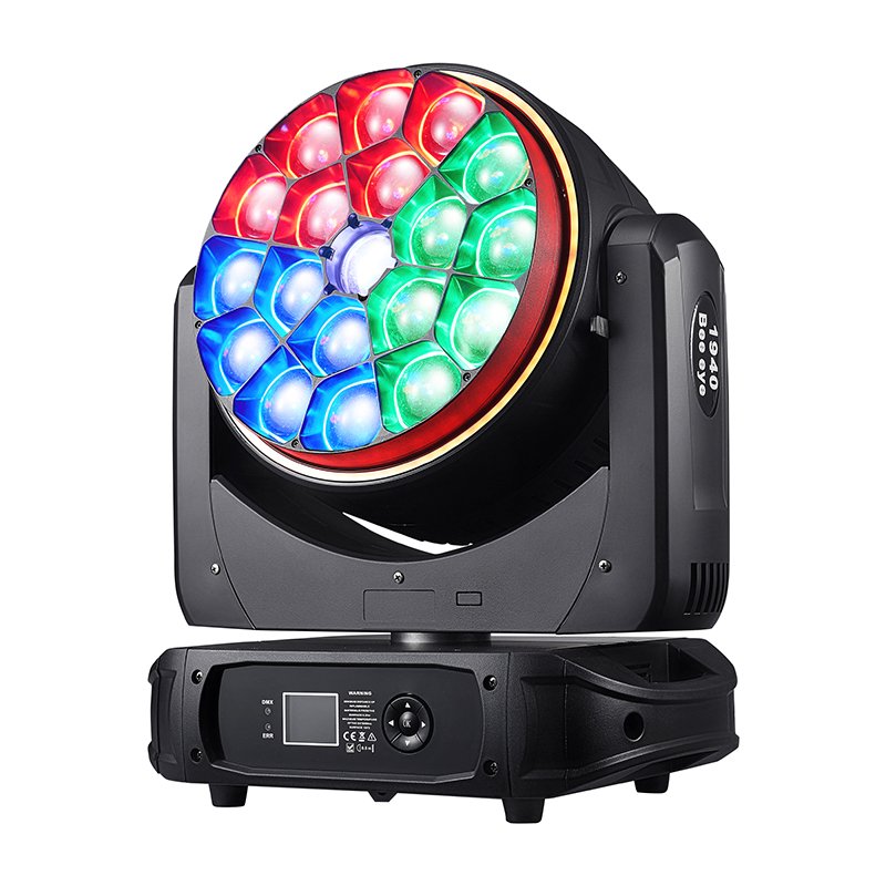 19x40W RGBW LED Beam Zoom Wash Effect Big Bee Eye Aperture Rotate K15 Moving Head Light Dj Disco Concert Bar Night Dance Lamp