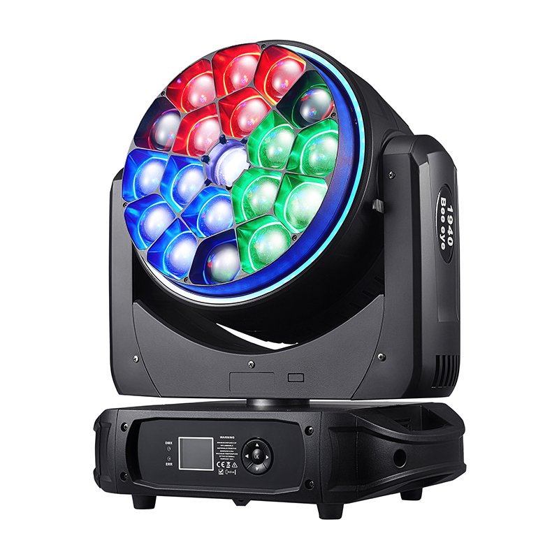 19x40W RGBW LED Beam Zoom Wash Effect Big Bee Eye Aperture Rotate K15 Moving Head Light Dj Disco Concert Bar Night Dance Lamp