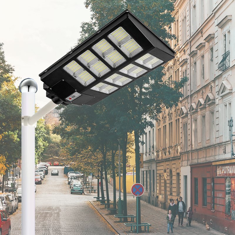 1000W Solar Light Outdoor Wall Street Lamp Waterproof LED Lamp With Motion Sensor Lights Sunlight for Garden Yard