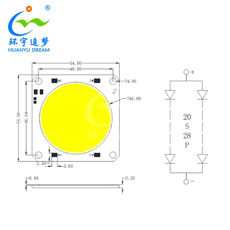 Full Spectrum 100W 200W 300W COB LED Chip Ra95 TLCI>97 High Power 200W 300W LED COB Chip