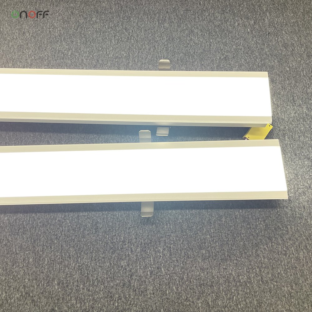 AC110V Input Apartment Ceiling Light Recessed Mounting Aluminum LED Linear Light Fixture 2ft 4ft