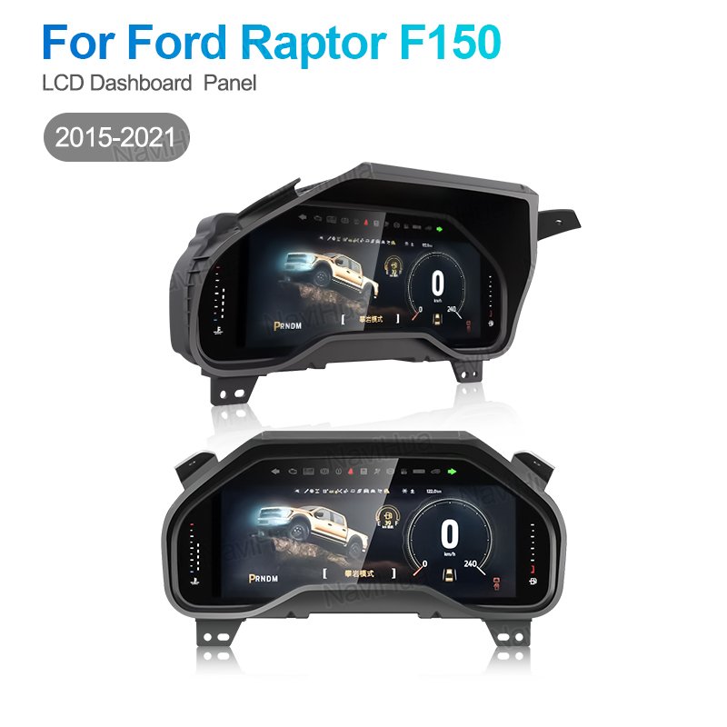 Navihua LCD Instrument Virtual Cockpit for Ford F150 2015-2020 LCD Dashboard Speedometer Linux System Auto Meter Linux System