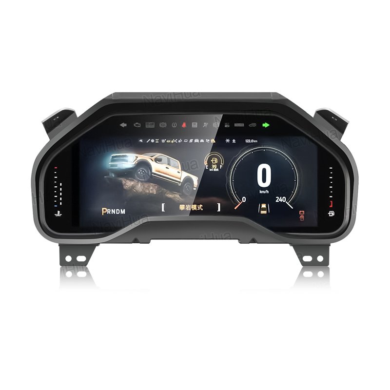 Navihua LCD Instrument Virtual Cockpit for Ford F150 2015-2020 LCD Dashboard Speedometer Linux System Auto Meter Linux System