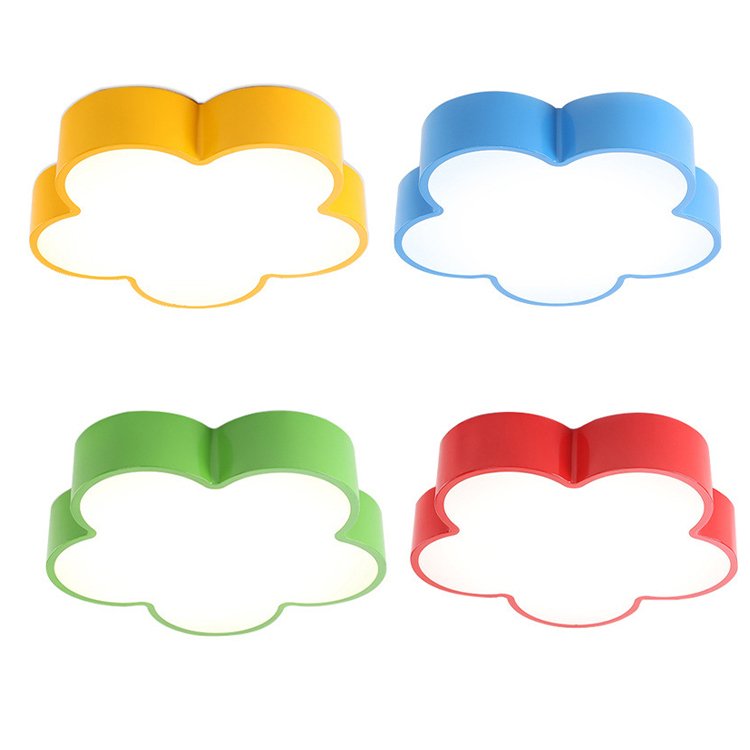 45cm 55cm 90cm Colored Flower Shaped LED Ceiling Light Kindergarten Daycare Ceiling Light 110V 220V Children's Room Pendant Lamp