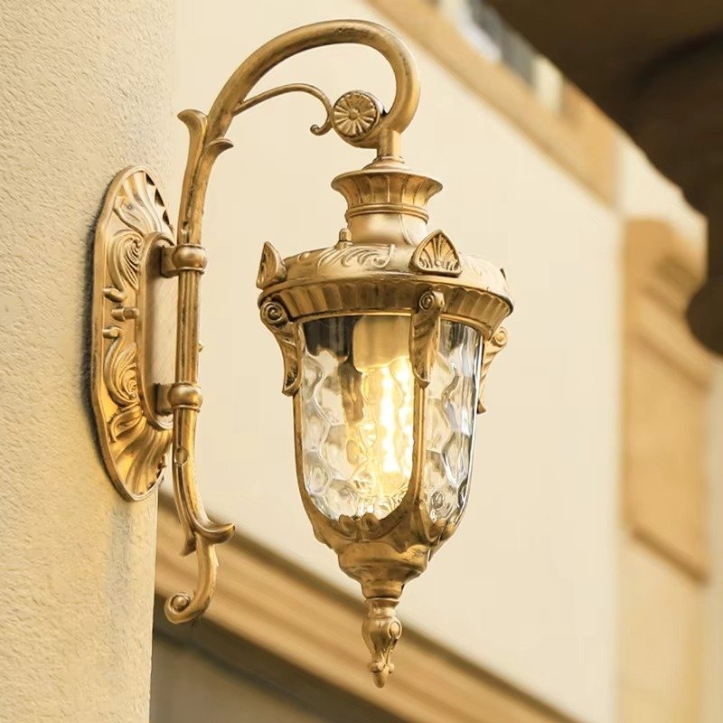 Wall Lamp Retro Wall Lamp Outdoor Black/Bronze E27 Corridor Creative Home Outdoor Wall Lamp Mains Powered