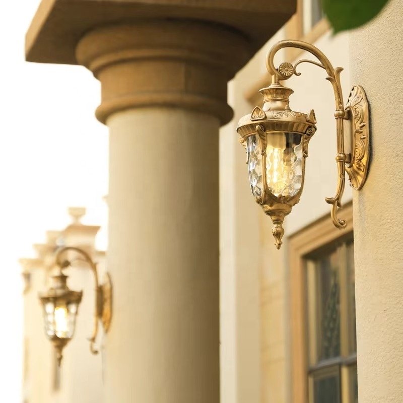 Wall Lamp Retro Wall Lamp Outdoor Black/Bronze E27 Corridor Creative Home Outdoor Wall Lamp Mains Powered