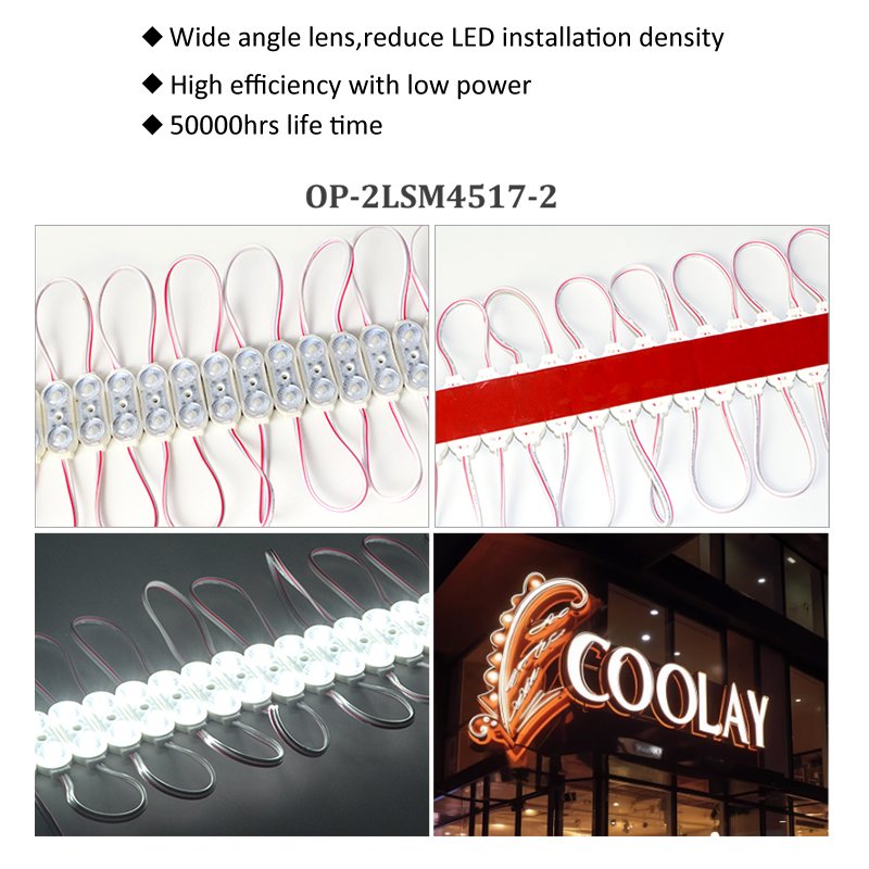 12V IP67 High Brightness 2835 CE Waterproof LED Modules Outdoor 2 Injection Channel Letter Backlight
