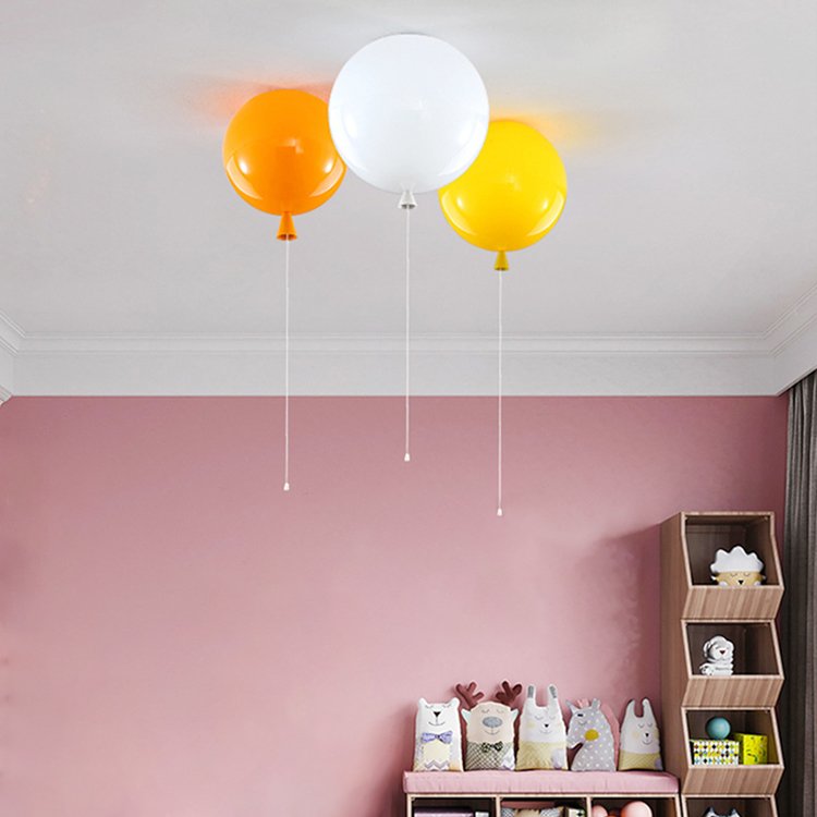 Children's Room Balloon Ceiling Light Colorful Eye protection LED E27 Bedroom Early Education Center Decoration Ceiling Light