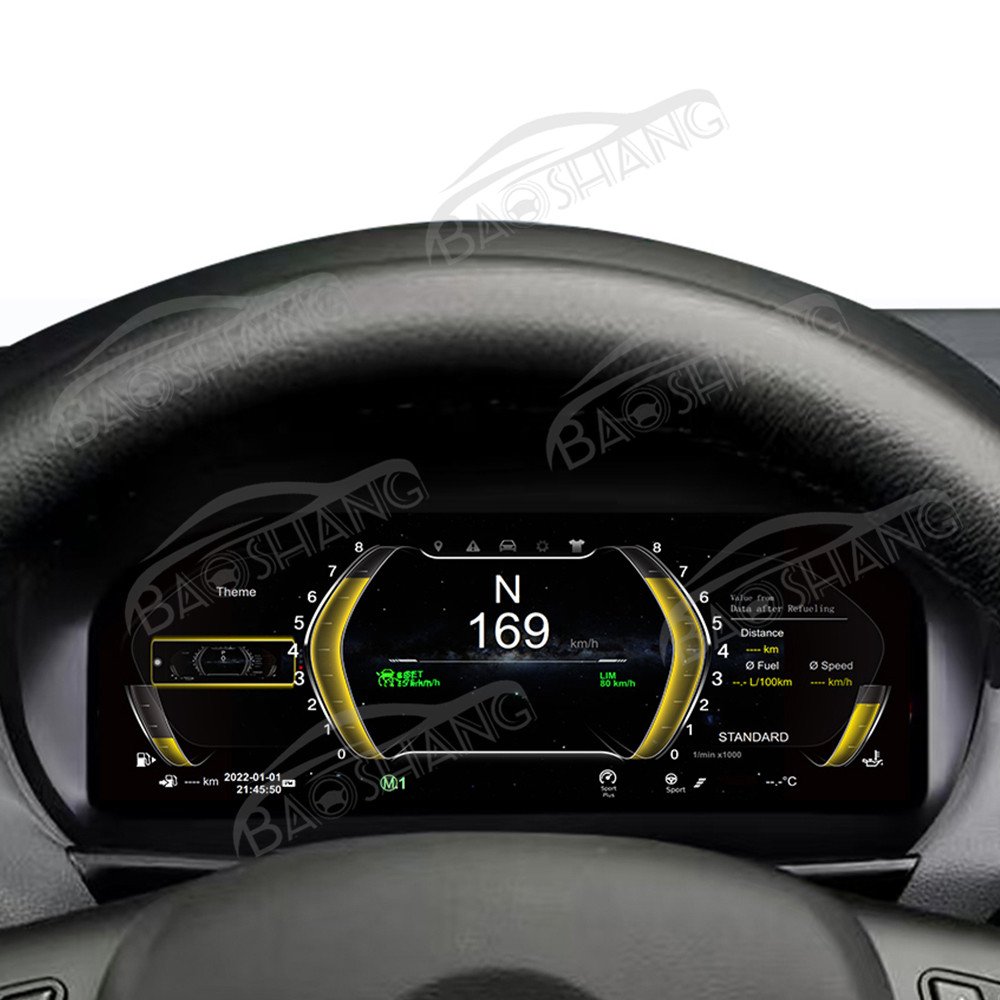 12.3''Digital Cluster Virtual Cockpit for Bmw 1Series E87 2006-2011 LCD Instrument Panel Multimedia Dashboard Speed Meter Screen