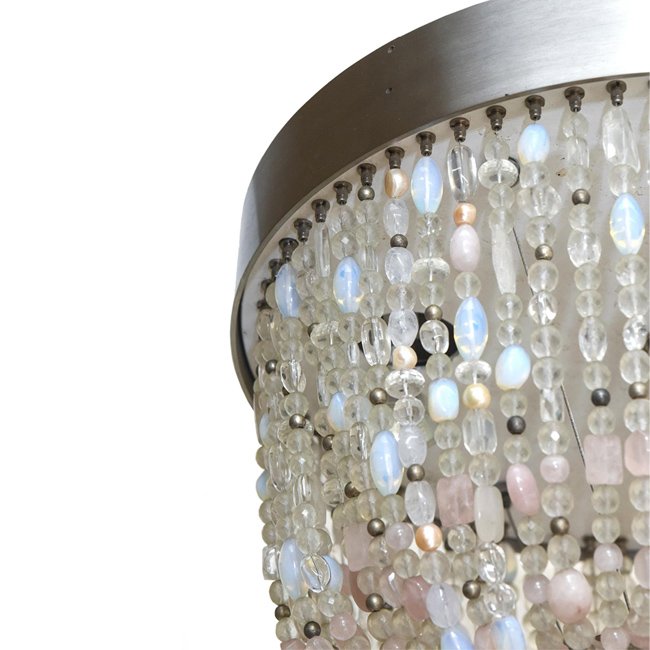 Vintage Gold Chandelier Lighting Pendant Round Calcite Lighting Fixture Ceiling Light Classic Flush Mount Led Lamp Chandelier