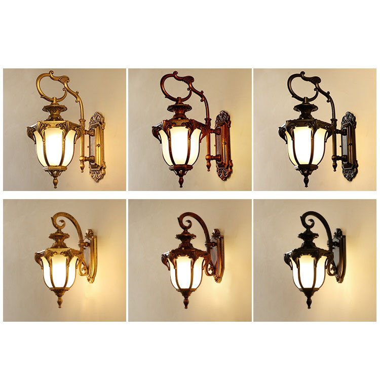 Garden Wall Light 1-Light Outdoor Indoor Wall Sconce Black Rectangular Frame and clear Glass Shade Decorative Wall Lamp