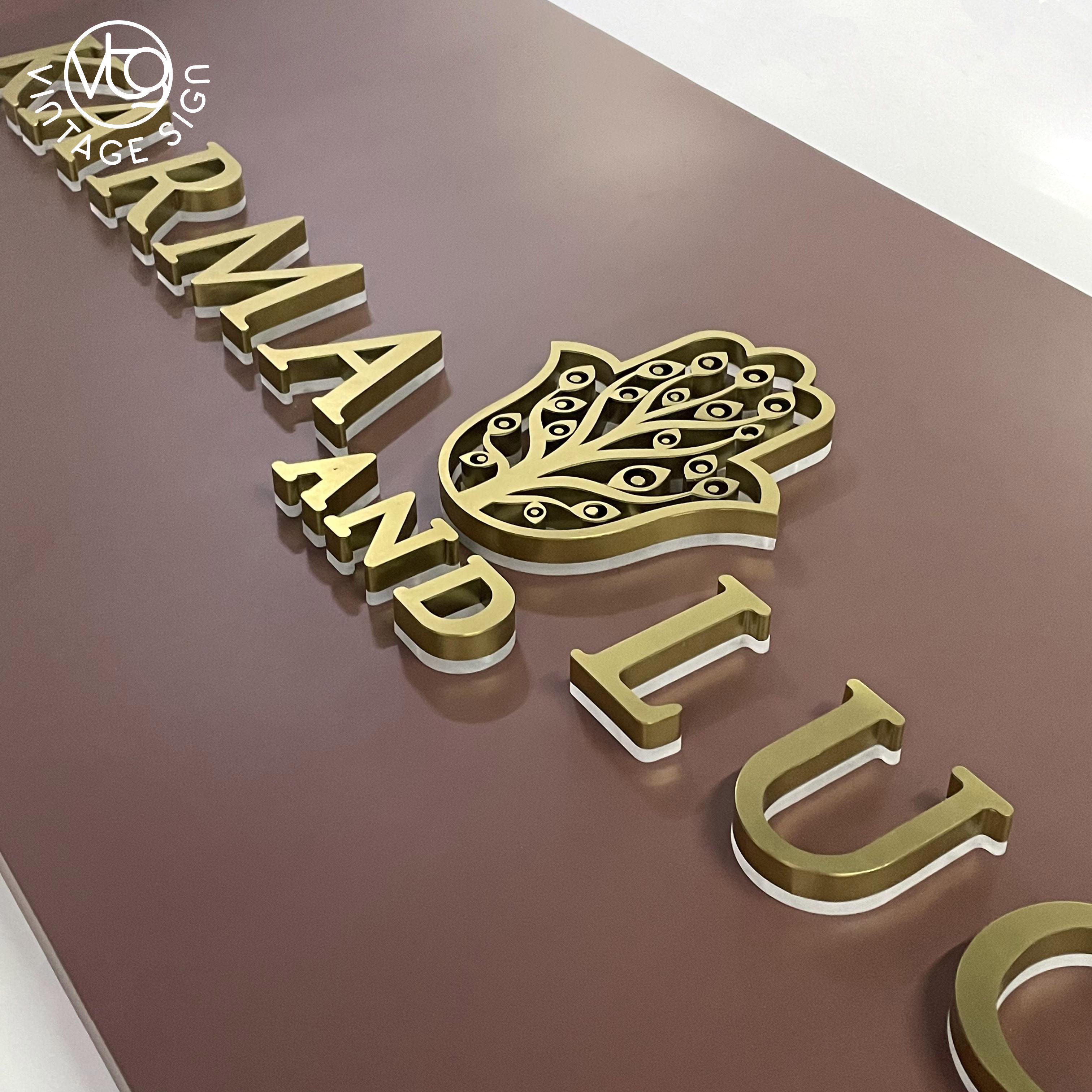 Business Office Back Light Metal Signage Board Open Led Backlit Acrylic Signs With Factory Prices