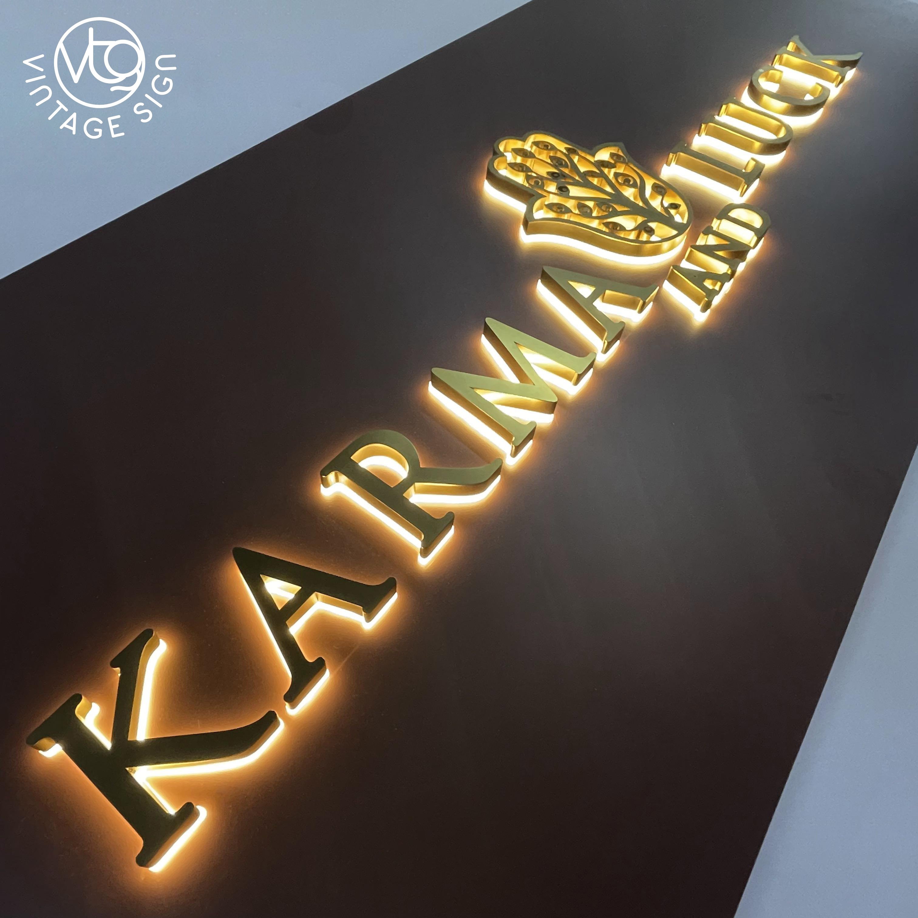 Business Office Back Light Metal Signage Board Open Led Backlit Acrylic Signs With Factory Prices
